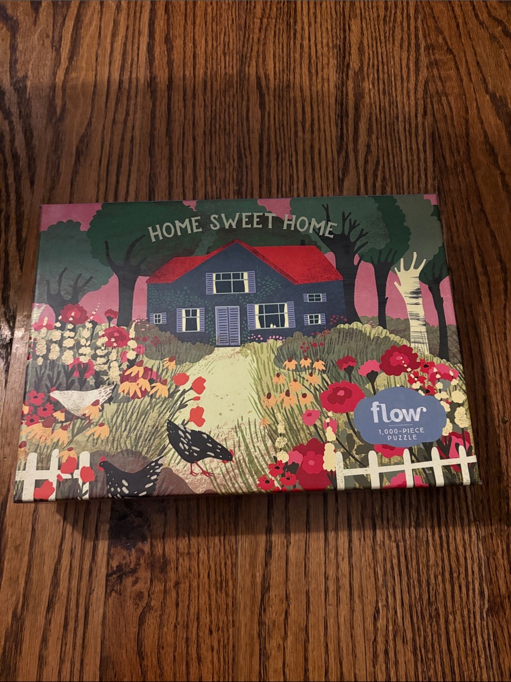 Flow Home Sweet Home 1,000-Piece Jigsaw Puzzle - Red & Pink Artwork